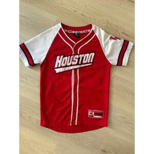 Colosseum Athletics Youth Medium 12-14 UH Cougars Wallis Baseball Jersey